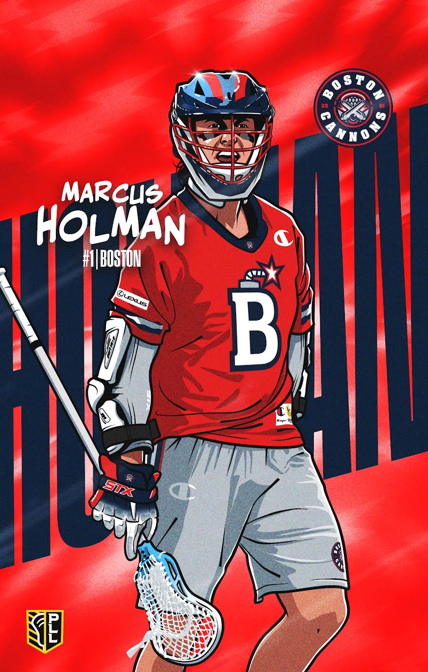 Boston Cannons Holman Player Poster