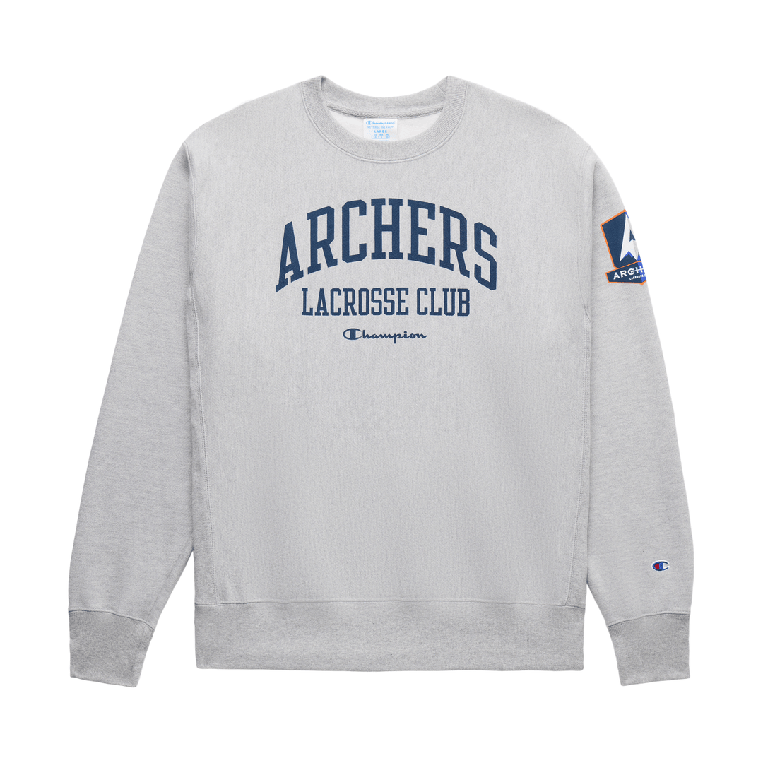 Champion Archers Reverse Weave Crew - Oxford Grey