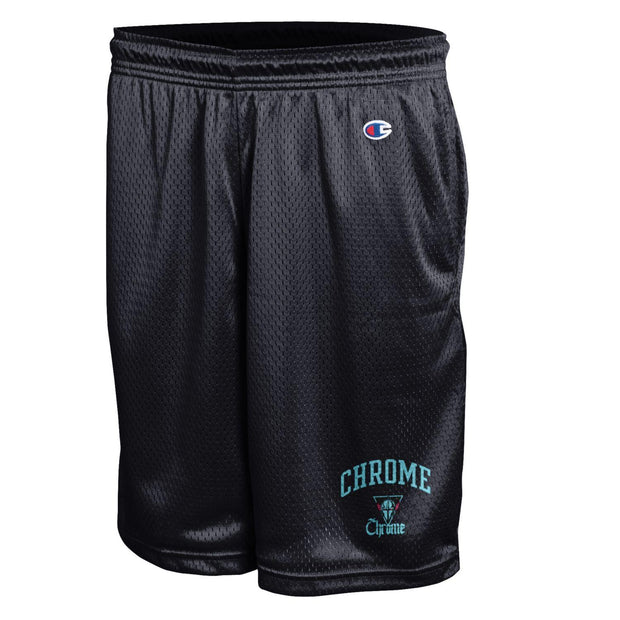 Champion Chrome Black Mesh Shorts