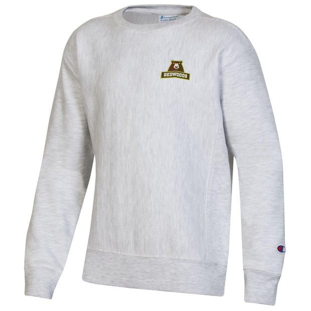 Champion Redwoods Silver Grey Reverse Weave Crewneck- Youth