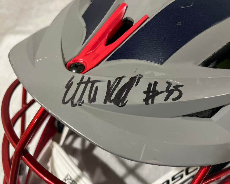 Cannons Ethan Rall Autographed Grey Helmet – Premier Lacrosse League Shop