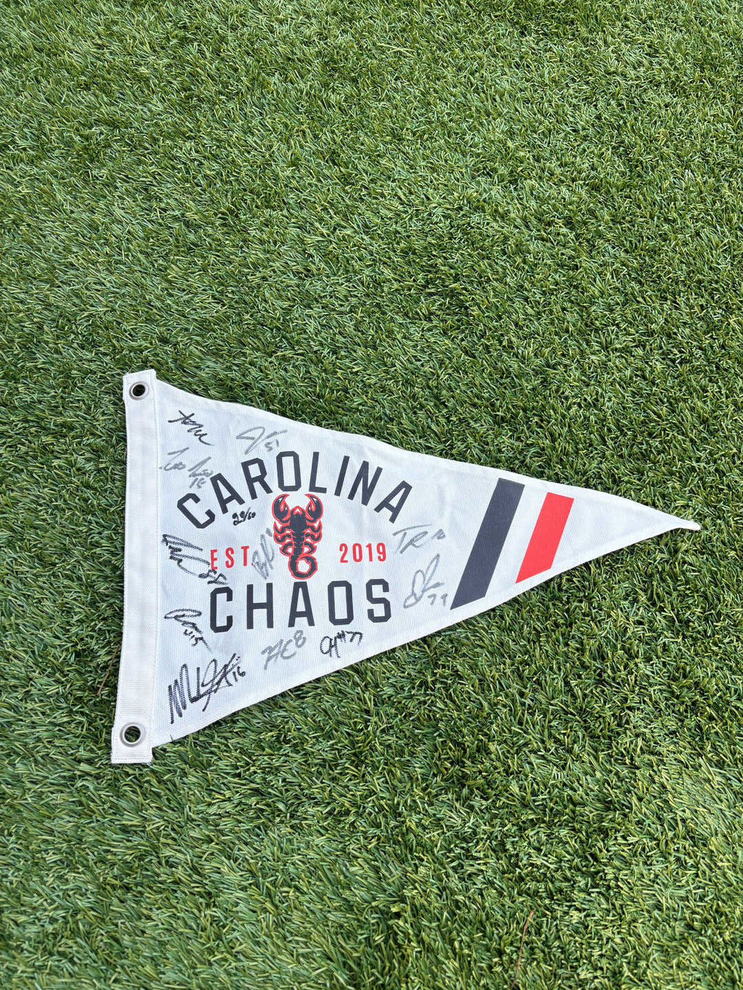 Carolina Chaos Authentic Team Signed Pennant