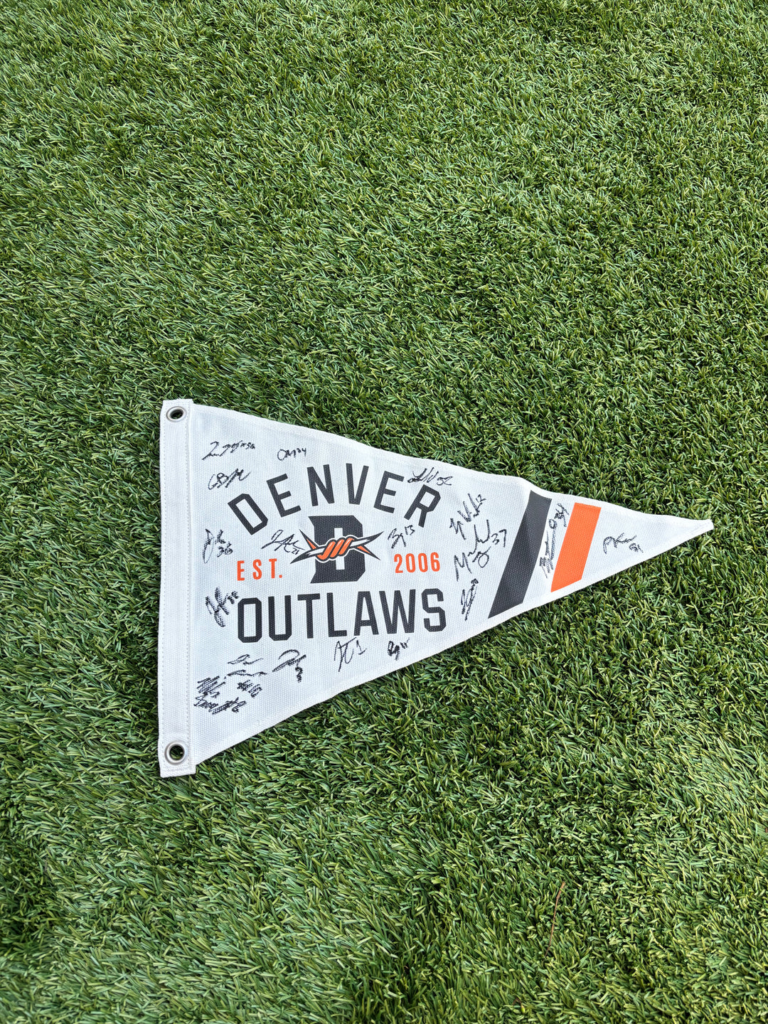 Denver Outlaws Authentic Team Signed Pennant