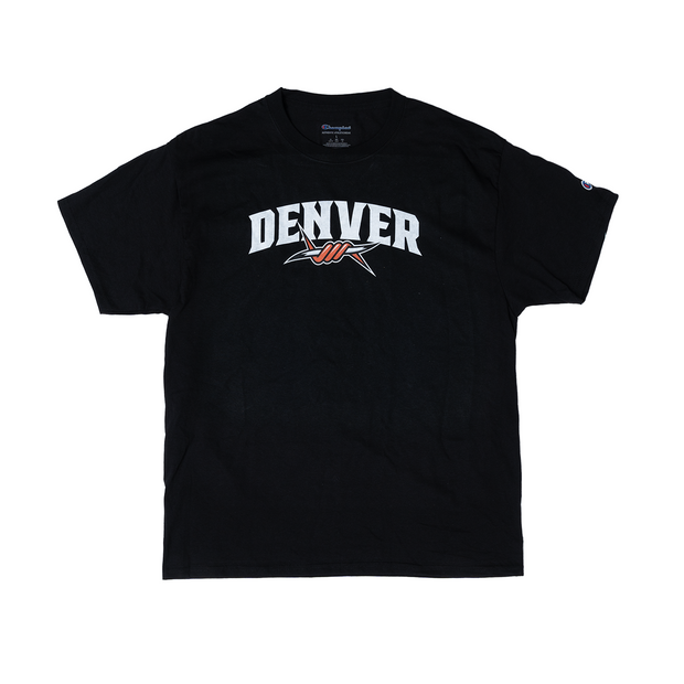 Champion Denver Outlaws Primary Logo Black Tee - Youth