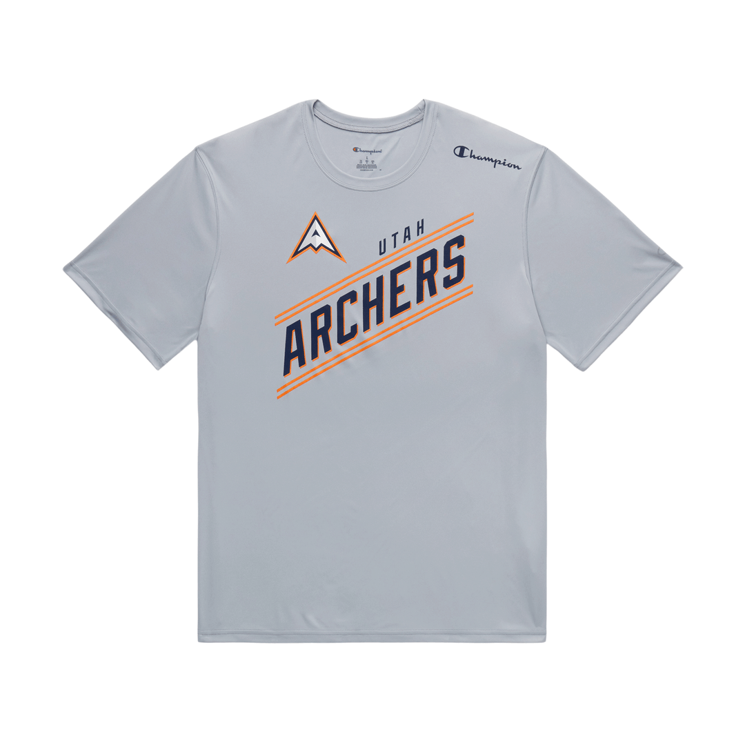 Champion Utah Archers Athletic Grey Tee