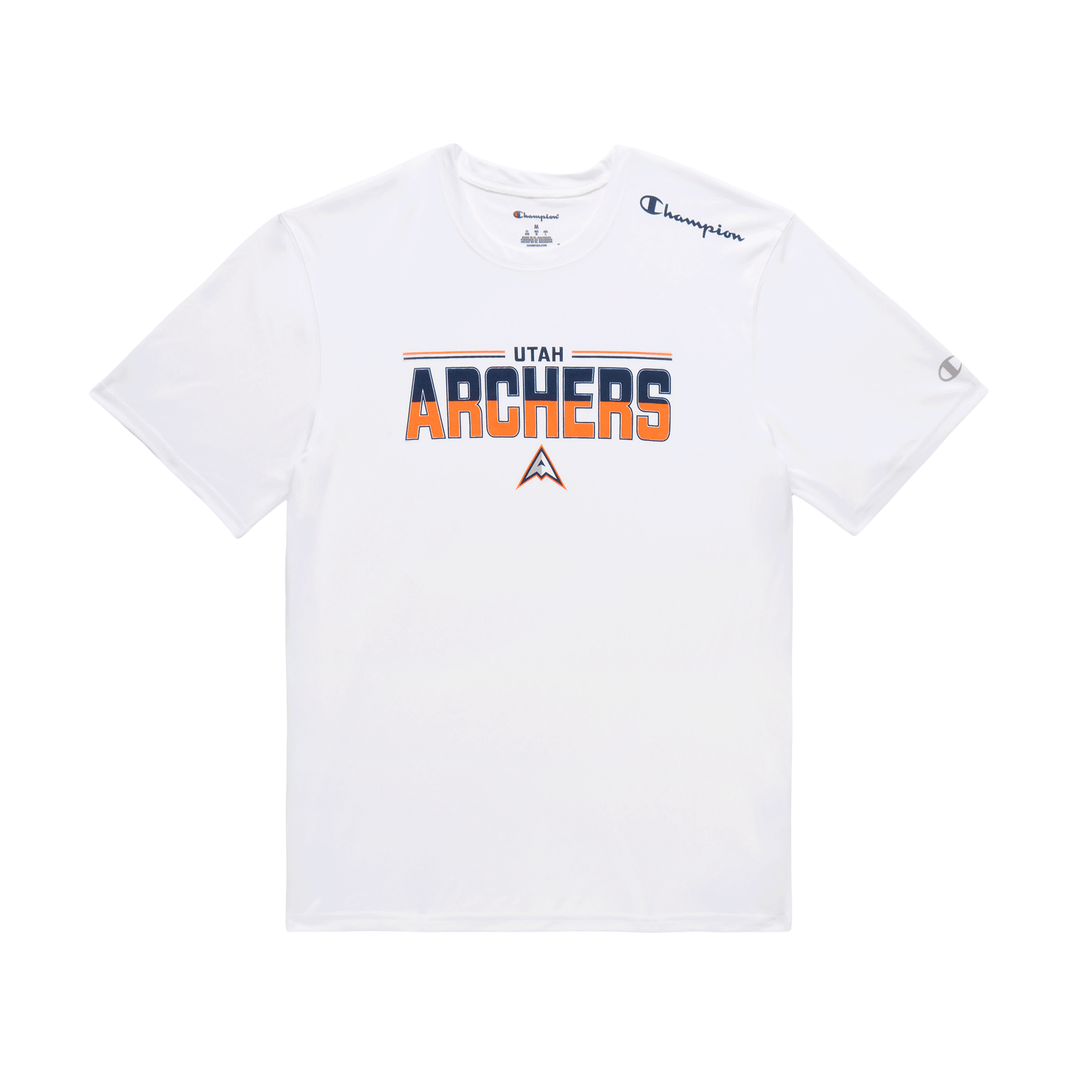 Champion Utah Archers Athletic White Tee