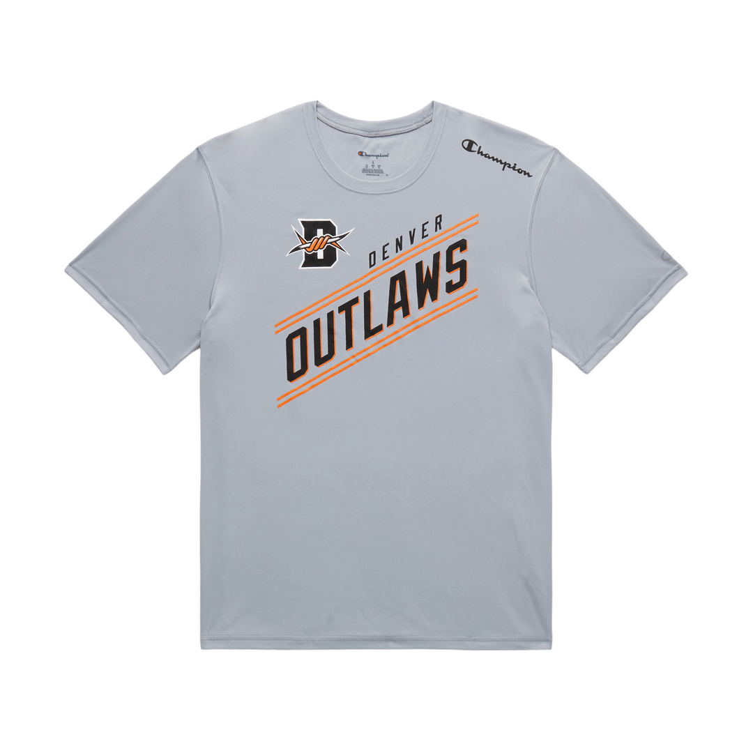 Champion Denver Outlaws Athletic Grey Tee