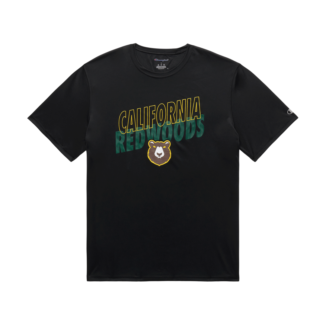 Champion California Redwoods Athletic Black Tee