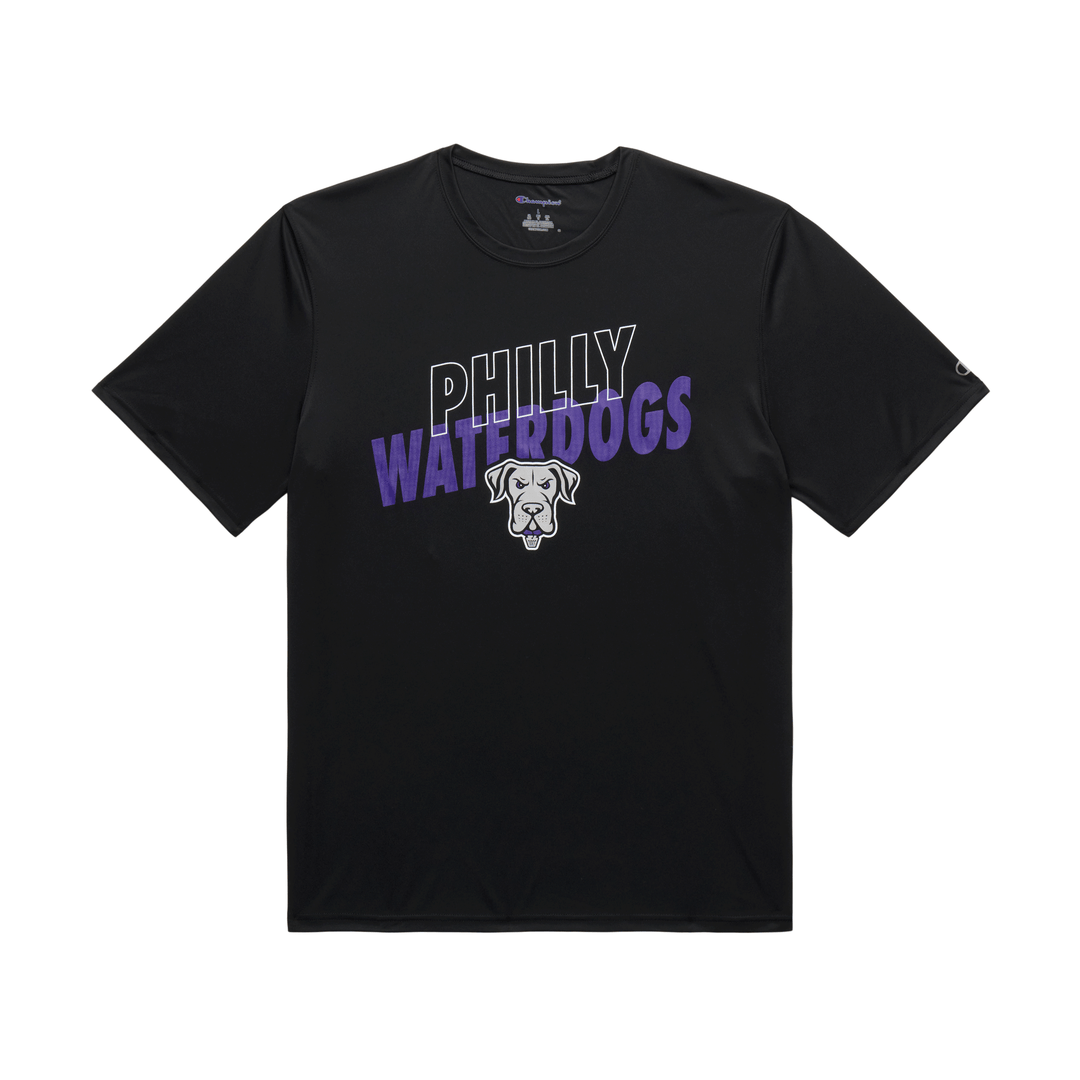 Champion Philadelphia Waterdogs Athletic Black Tee
