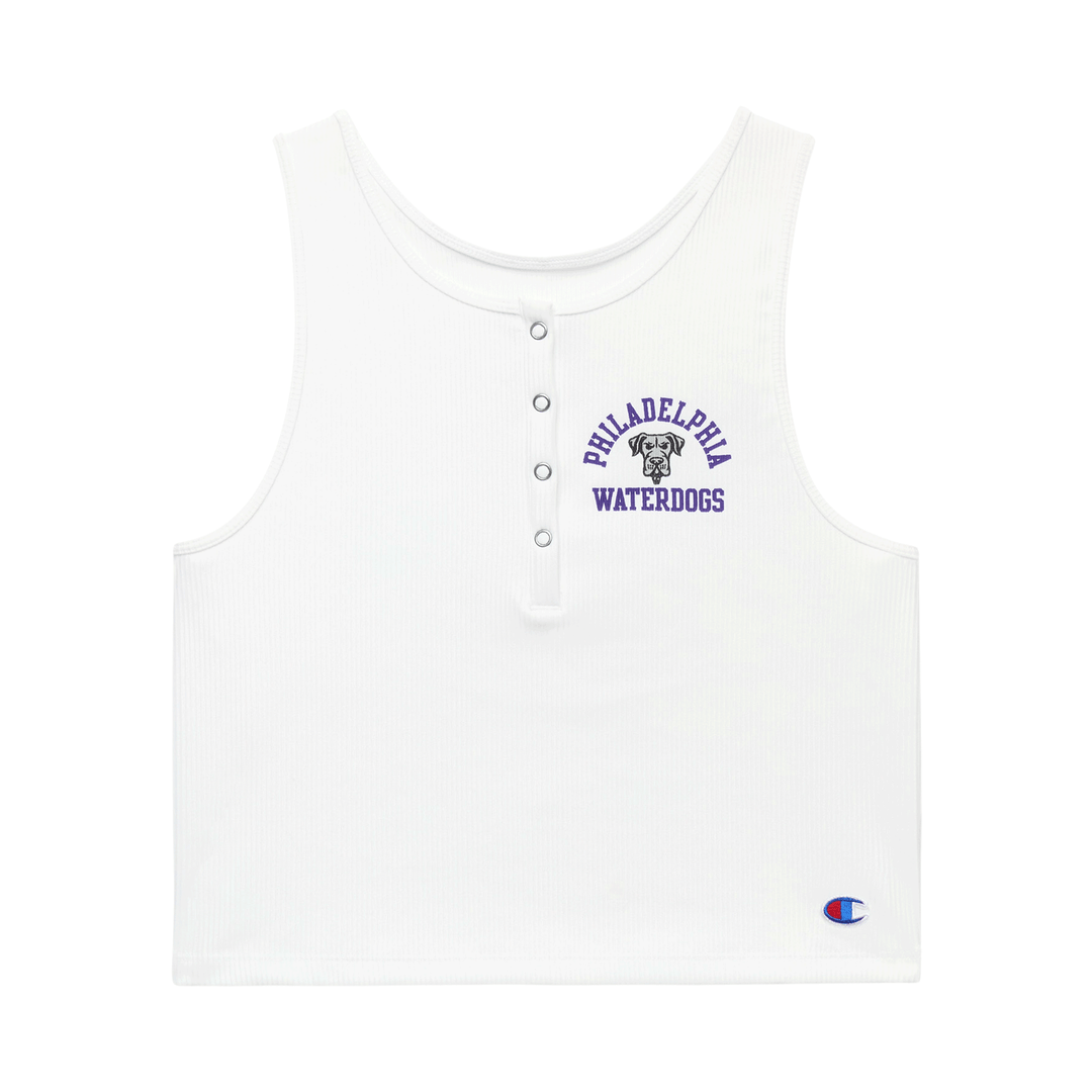 Philadelphia Waterdogs Women's Rib Henley Crop