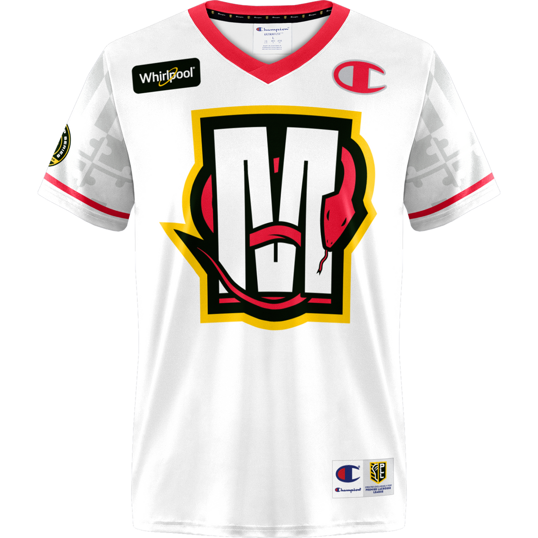 Champion Ready to Ship Championship Series 2025 Maryland Whipsnakes Malone Replica Jersey
