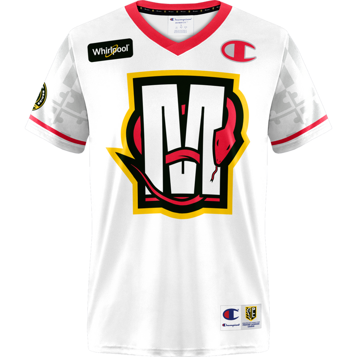 Champion Ready to Ship Championship Series 2025 Maryland Whipsnakes Malone Replica Jersey