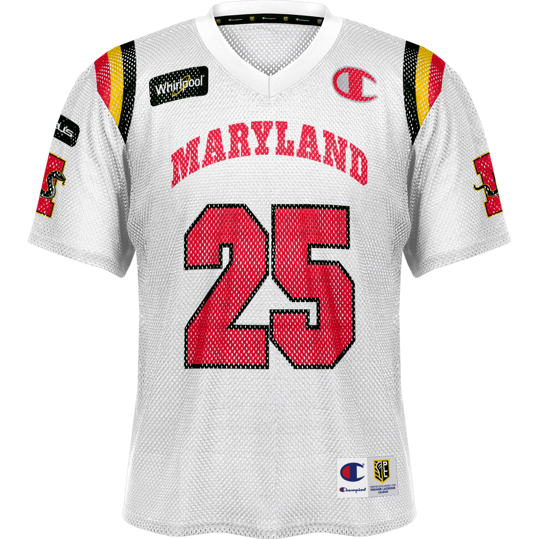Maryland Whipsnakes 2025 Throwback Player (Drop Down) Porthole Mesh Replica Jersey - Youth