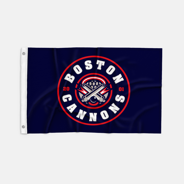 Boston Cannons Team Logo Flag