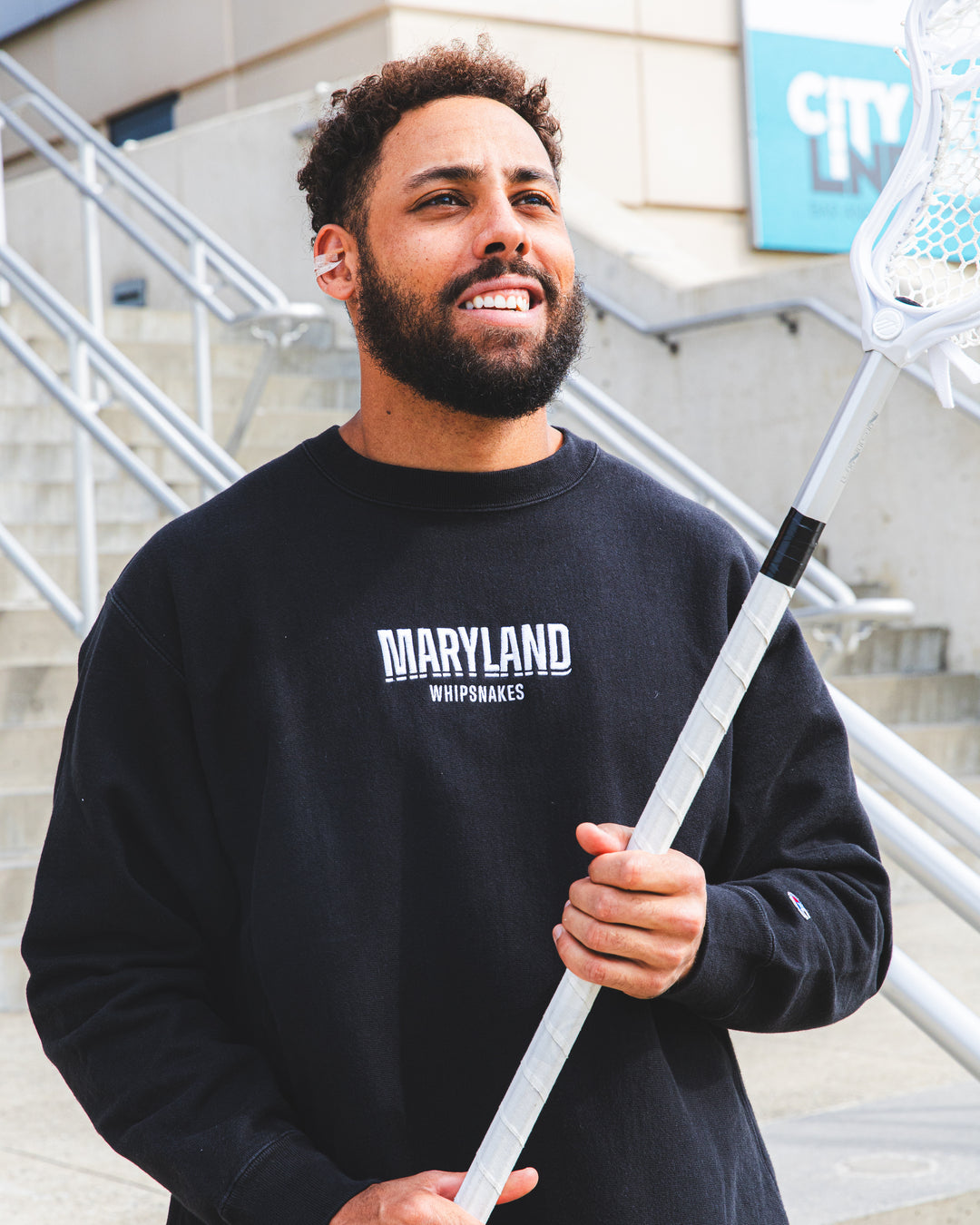 Maryland Whipsnakes Garment Dyed RW Crewneck