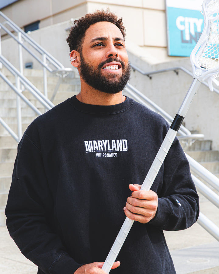 Maryland Whipsnakes Garment Dyed RW Crewneck