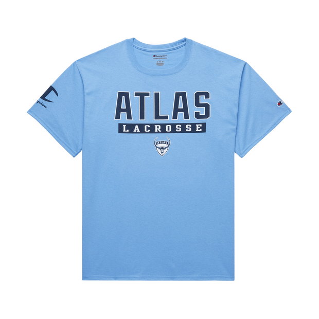 PLL Atlas Lacrosse Club Champion Men's Basic T-Shirt - Blue