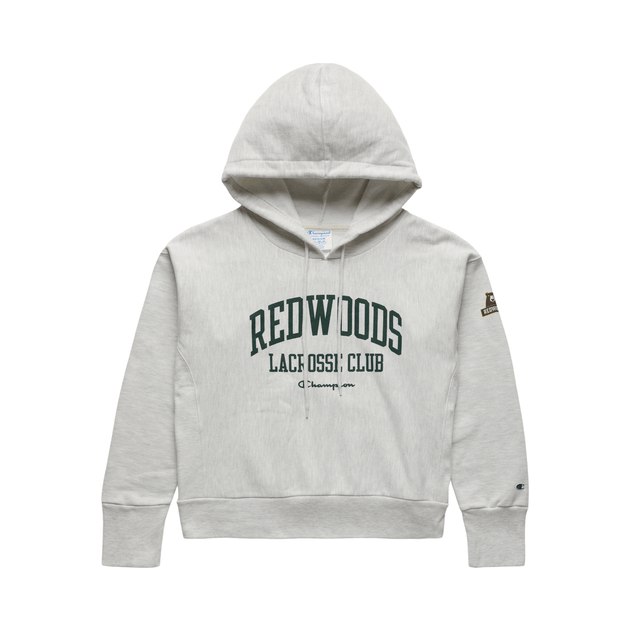 Cropped white 2025 champion hoodie