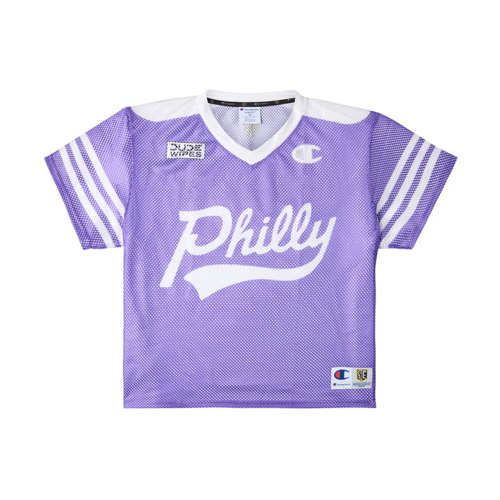 Champion "Ready to Ship" Philadelphia Waterdogs 2024 Sowers Throwback Player Porthole Mesh Replica Jersey