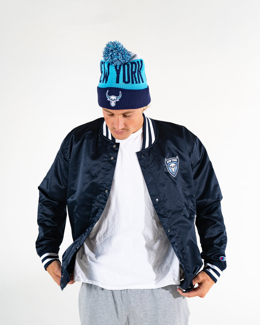 New York Atlas Knit Pom Beanie