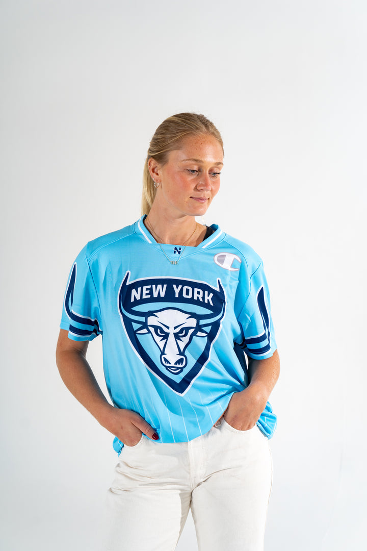 Champion "Ready to Ship" New York Atlas 2024 Entenmann Replica Jersey (Away)