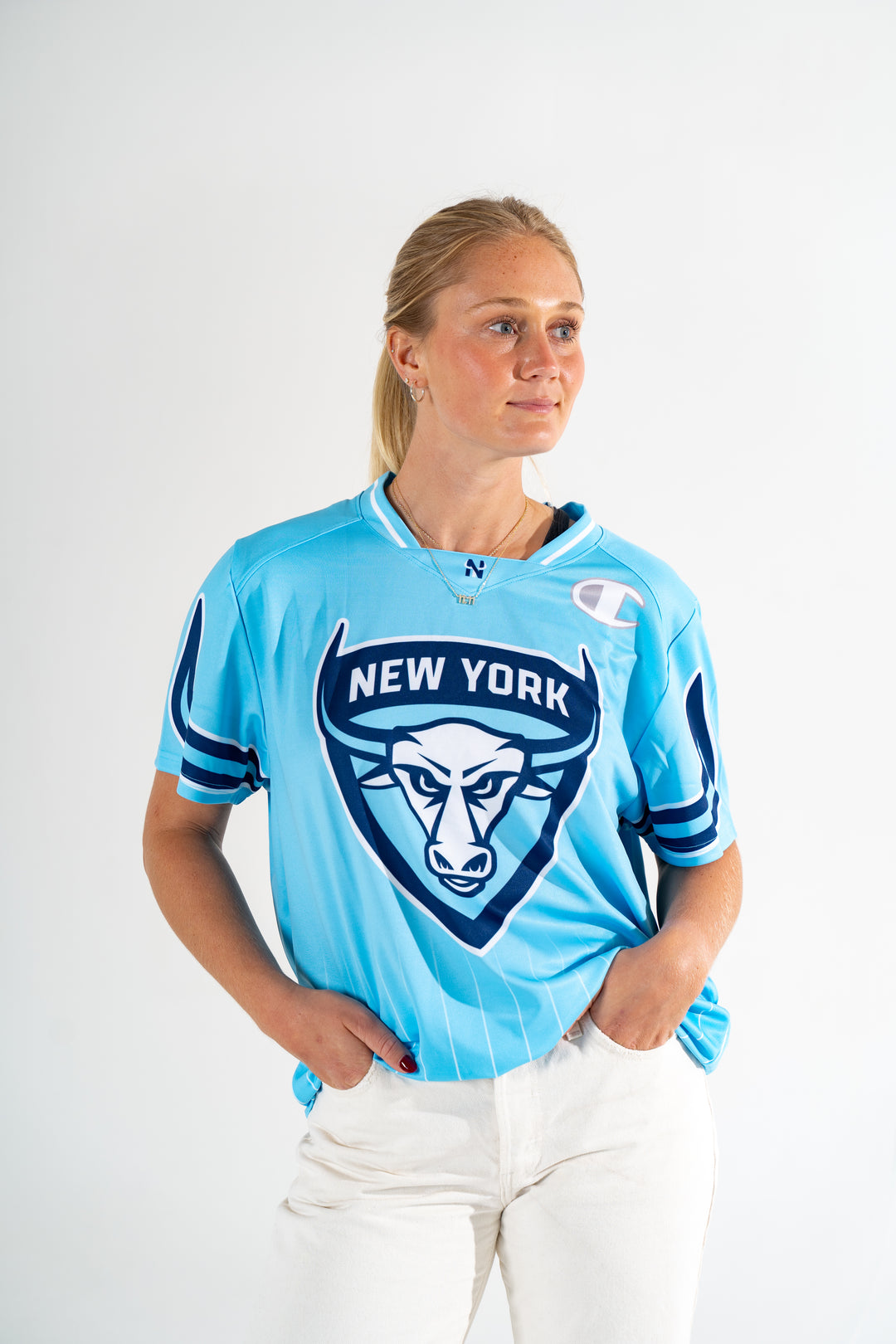 Champion "Ready to Ship" New York Atlas 2024 Jones Replica Jersey (Away)