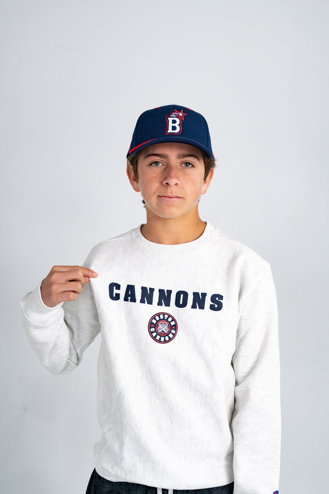 Champion Boston Cannons Reverse Weave Crew - Youth