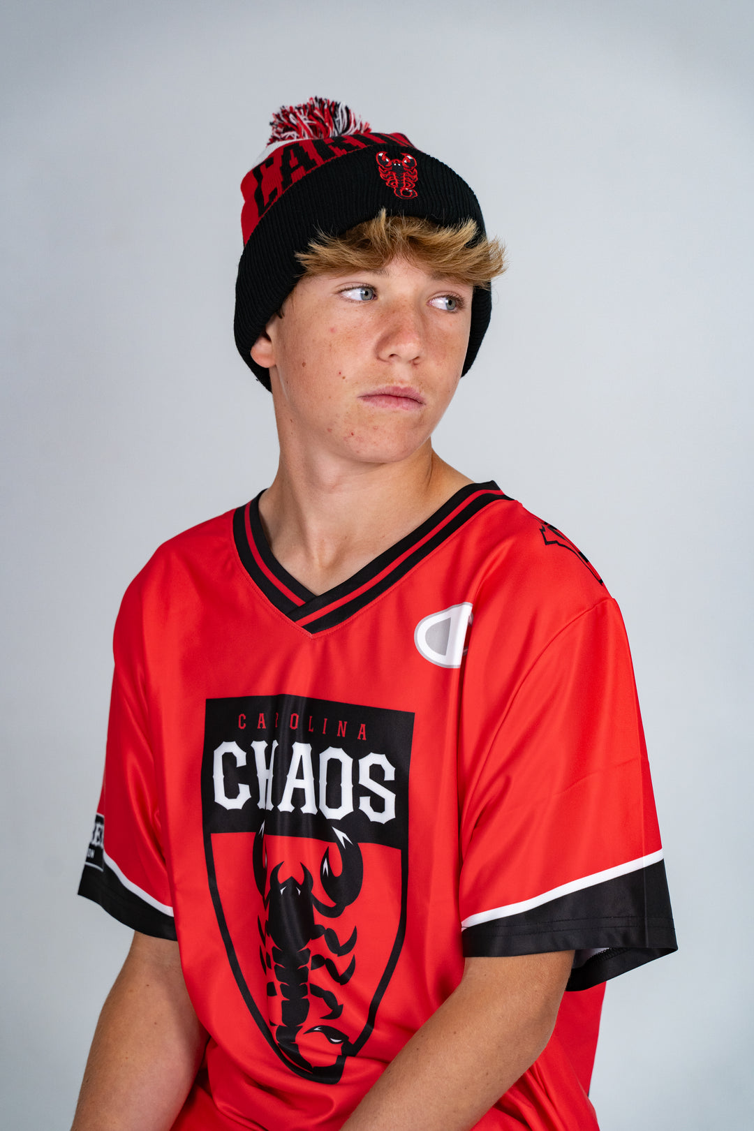 Champion Ready to Ship Carolina Chaos 2024 Rowlett Replica Jersey - Youth (Away)