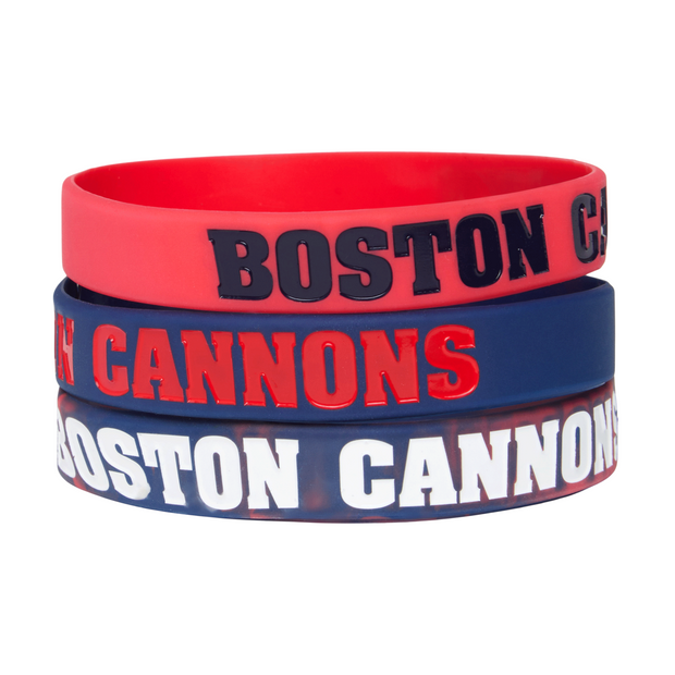 Boston Cannons Wristbands - 3 Pack