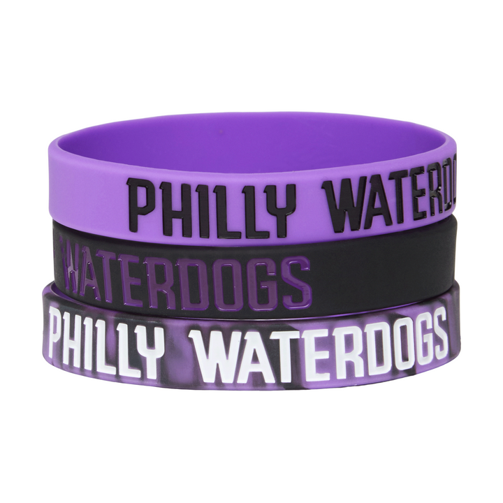 Philadelphia Waterdogs Wristbands - 3 Pack