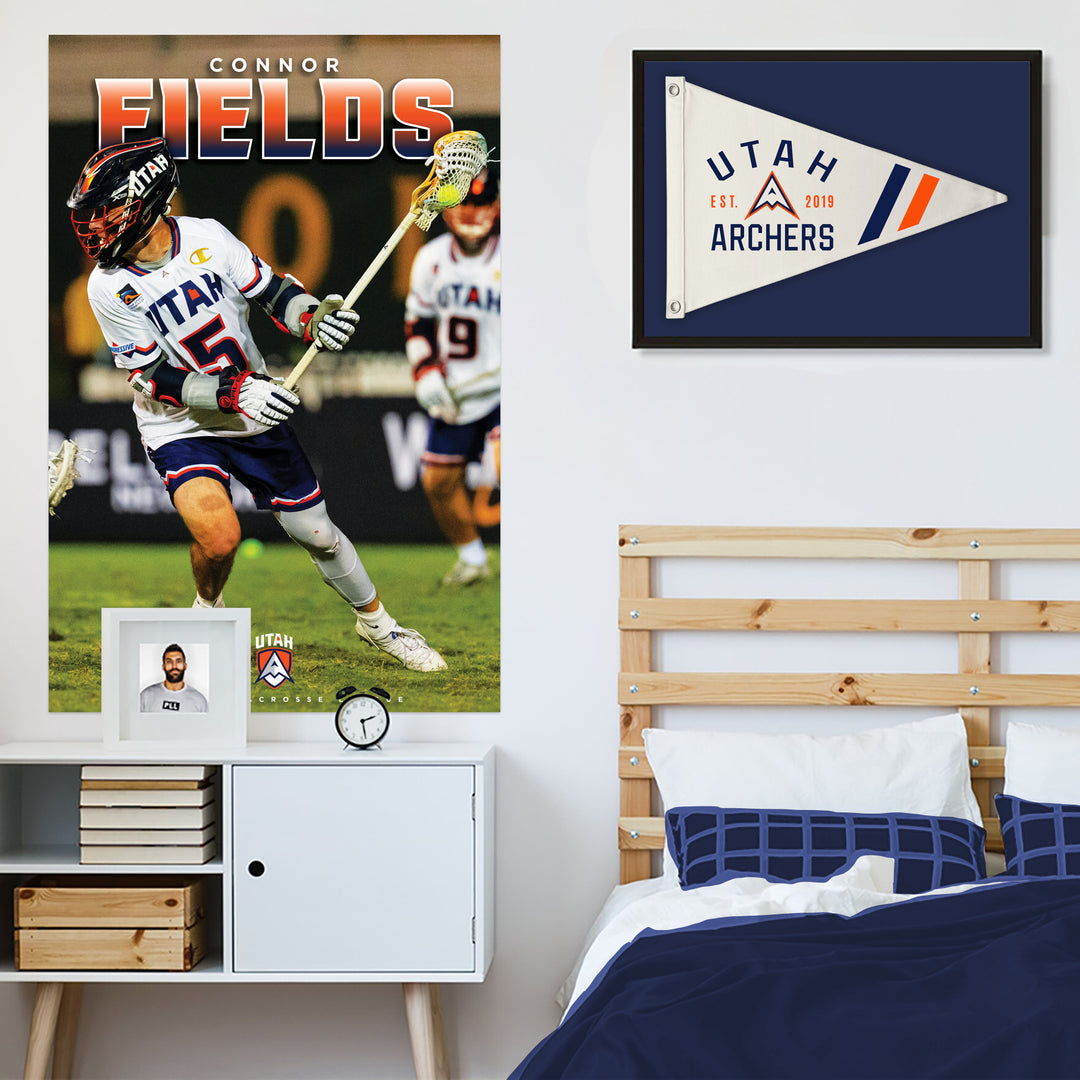 Utah Archers Retro Canvas Flag