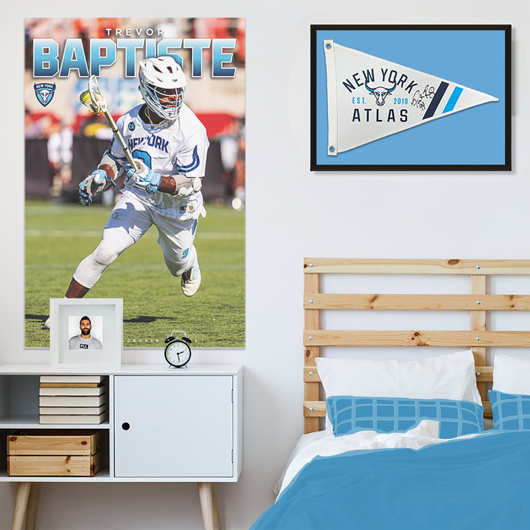 New York Atlas Retro Canvas Flag