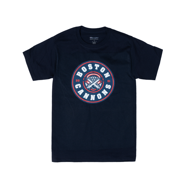 Champion Boston Cannons Primary Logo Navy Tee - Youth