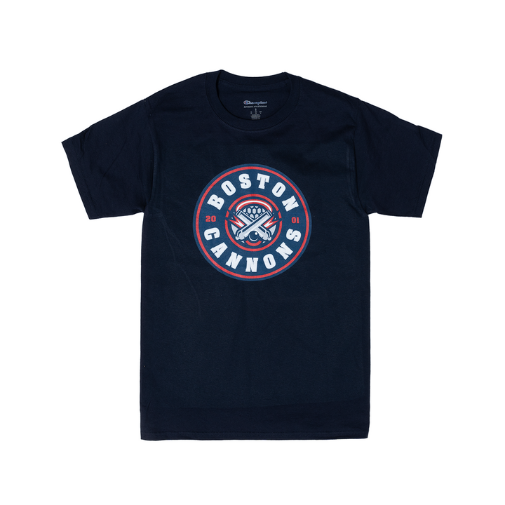 Champion Boston Cannons Primary Logo Navy Tee