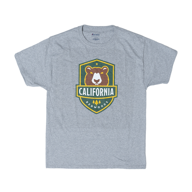 Champion California Redwoods Primary Logo Grey Tee