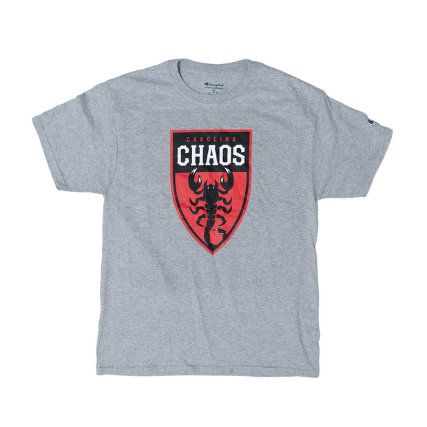 Champion Carolina Chaos Primary Logo Grey Tee