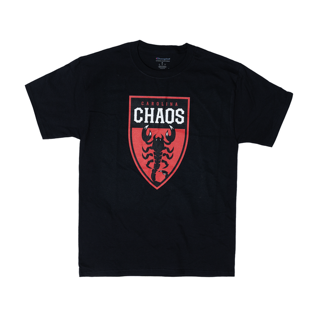 Champion Carolina Chaos Primary Logo Black Tee - Youth