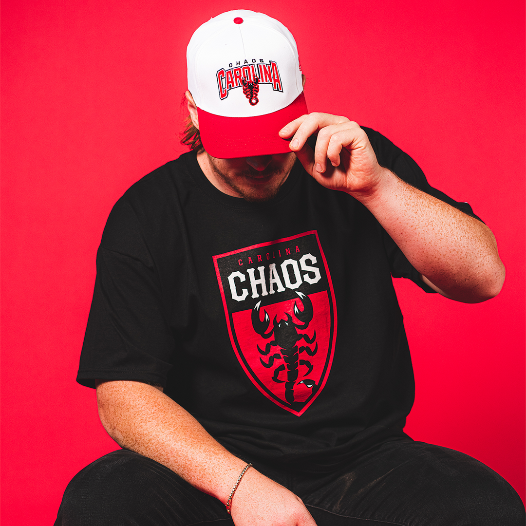 Champion Carolina Chaos Primary Logo Black Tee