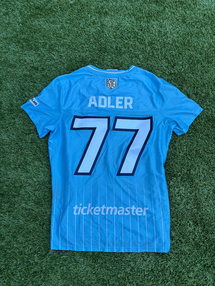 NY Atlas #77 Gavin Adler Authentic Jersey