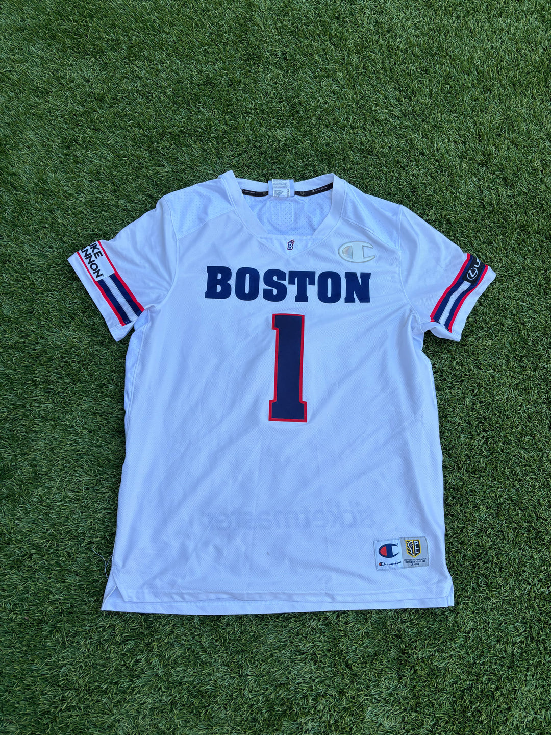 Boston Cannons #1 Marcus Holman Authentic Jersey