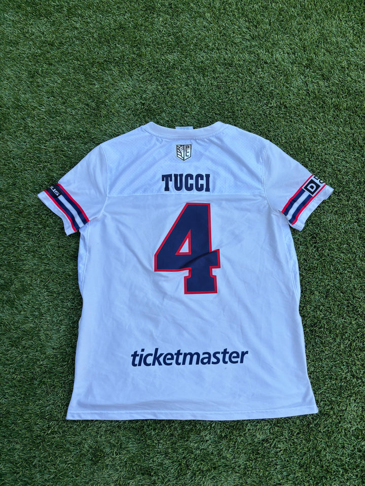 Boston Cannons #4 Zac Tucci Authentic Jersey