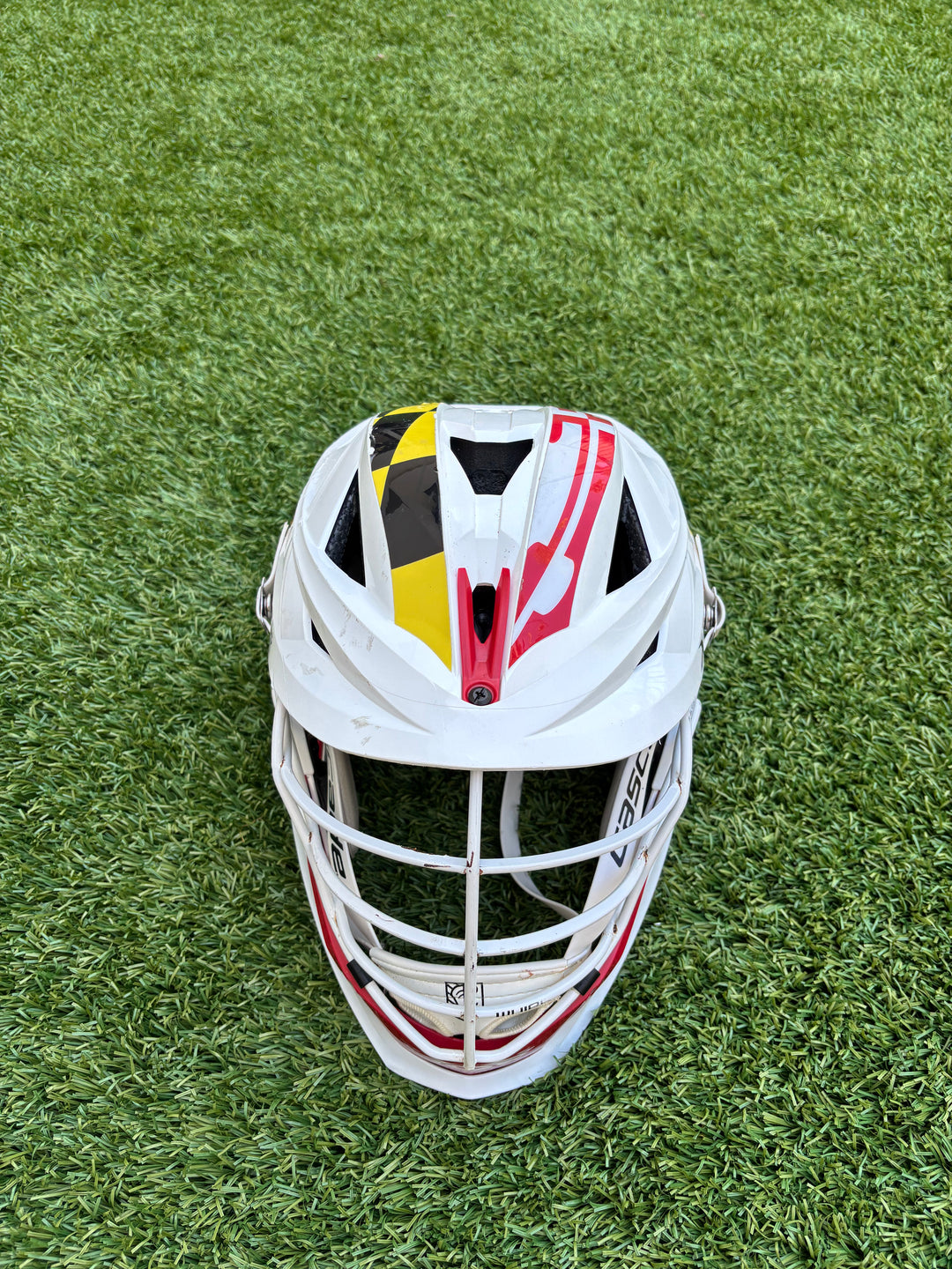 Maryland Whipsnakes #91 Joe Nardella Authentic Helmet