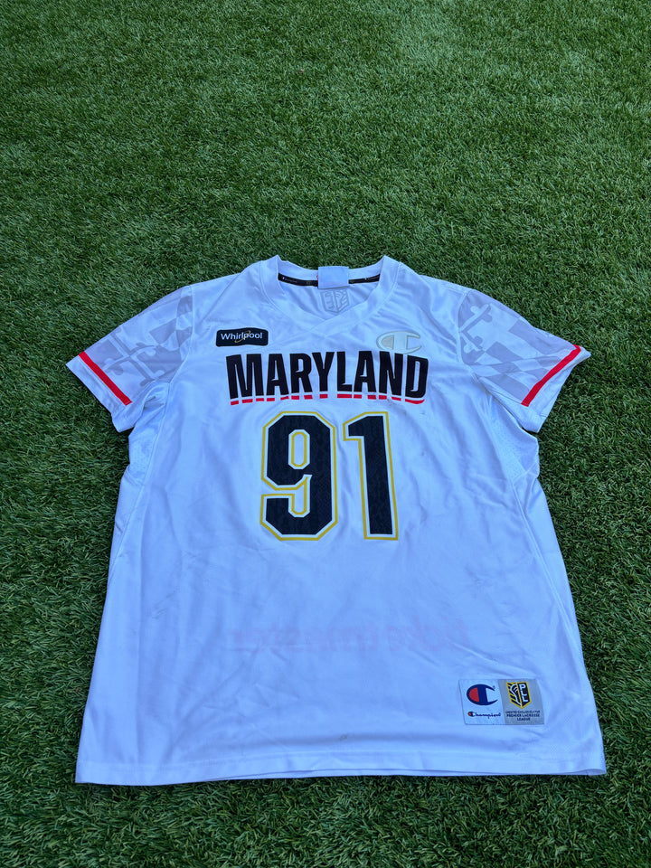 Maryland Whipsnakes #91 Joe Nardella Authentic Jersey