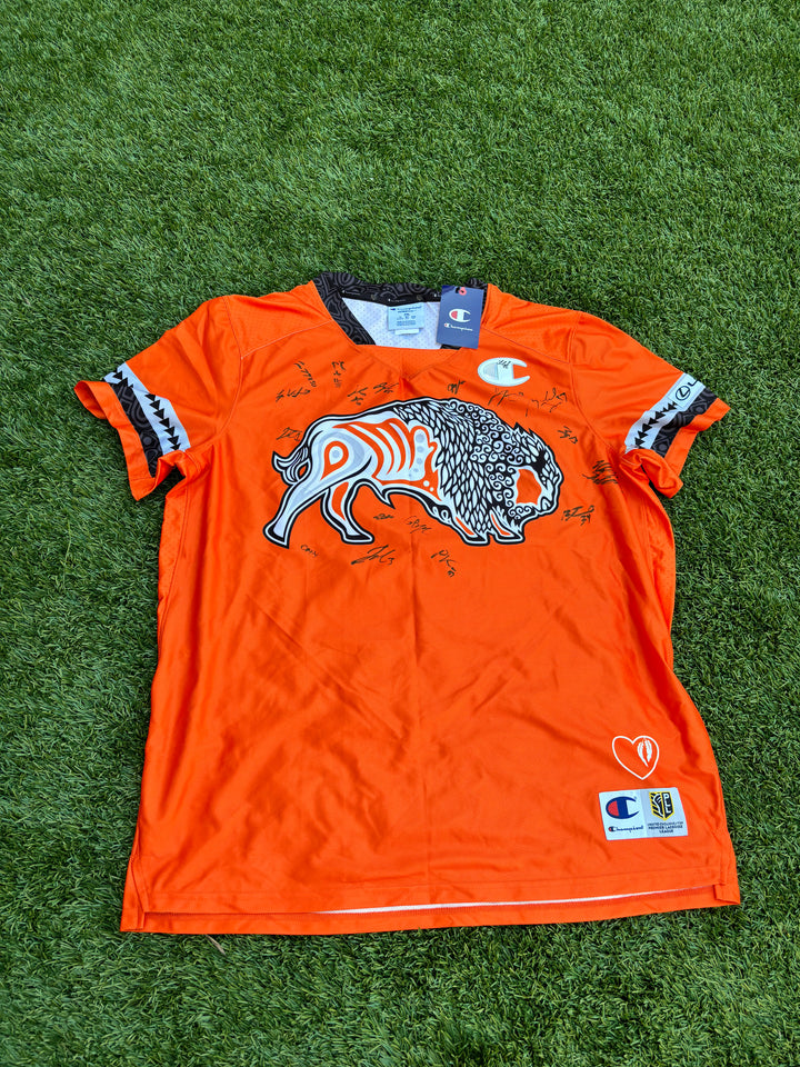 Denver Outlaws Team Signed Authentic Indigenous Heritage Jersey