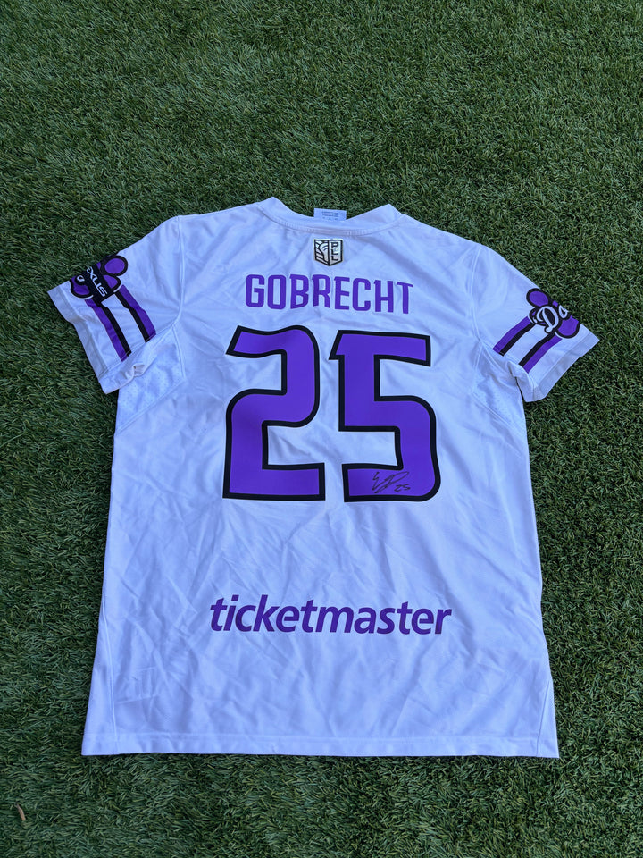 Philadelphia Waterdogs #25 Eli Gobrecht Authentic Signed Jersey