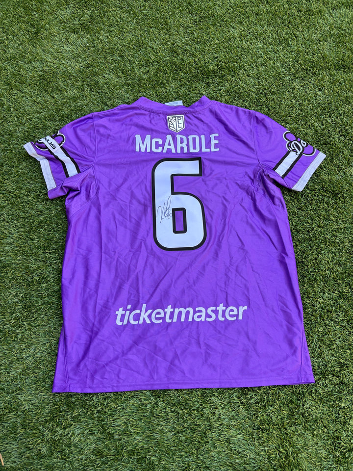 Philadelphia Waterdogs Purple Authentic #6 Kieran McArdle Signed Jersey