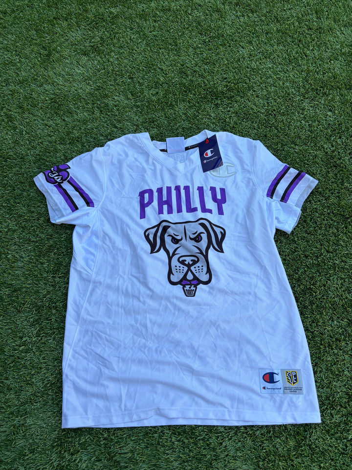 Philadelphia Waterdogs White Authentic #6 Kieran McArdle Signed Jersey