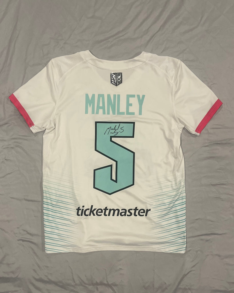 Signed & Game Worn Mike Manley PLL Chrome Jersey