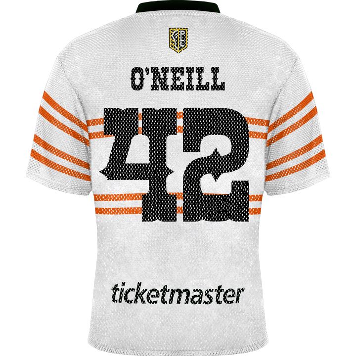 Champion "Ready to Ship" Denver Outlaws 2024 O'Neill Throwback Player Porthole Mesh Replica Jersey