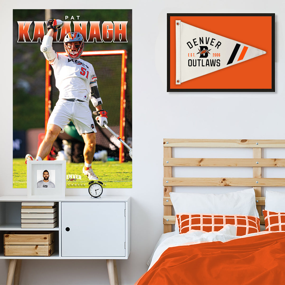 Denver Outlaws Retro Canvas Flag